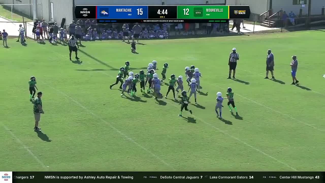 YDFA of North Mississippi youth football game action